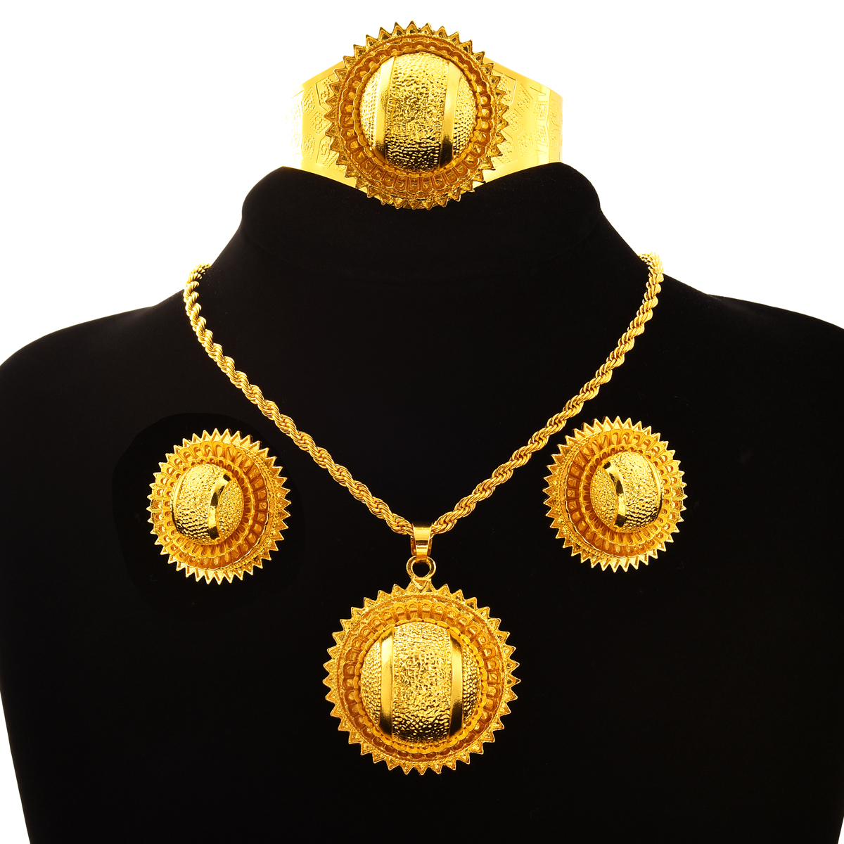 Ethnic Fashion In Dubai - 6pcs/set New Dubai 24K Gold Plated