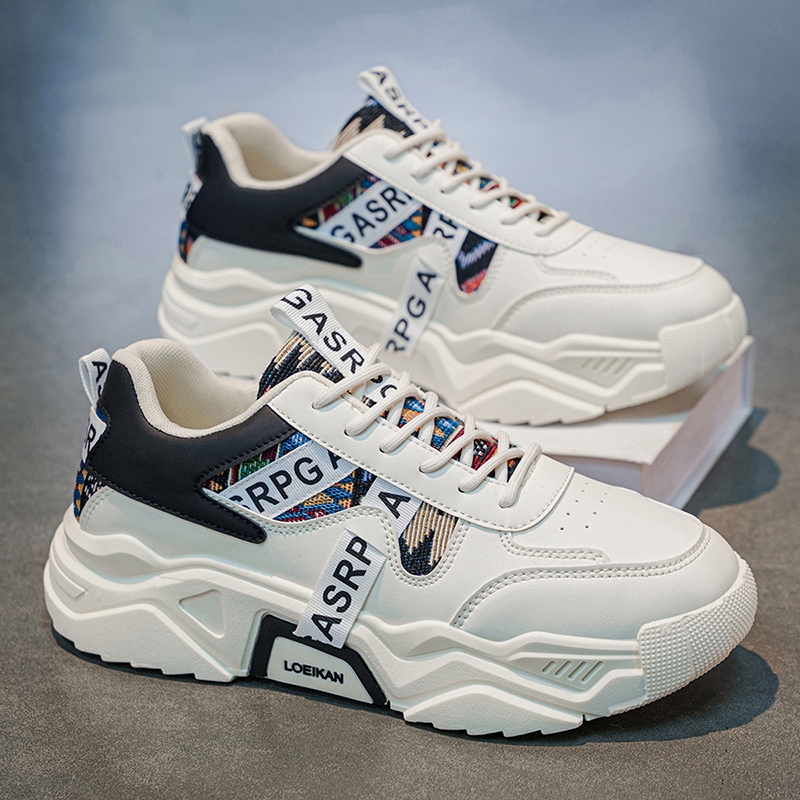 Ethnic Fashion Wear - LOEIKAN Men's Ethnic Print Chunky Sneakers,