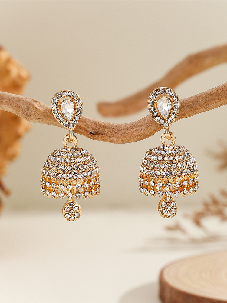 Ethnic Fashion Wear - 1 Pair of Fashionable Jhumka Earrings