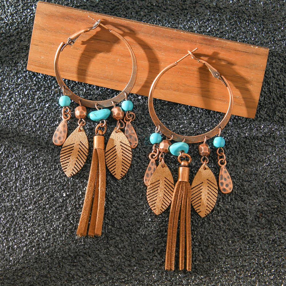 Vintage Boho Dangle Earrings E – Ethnic Fashion Wear recenzja i cena
