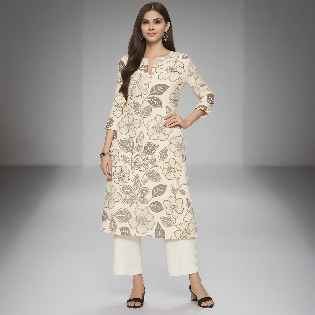 Muslim Women's Kurt Casual Fas – Ethnic Fashion Kurtis recenzja i cena