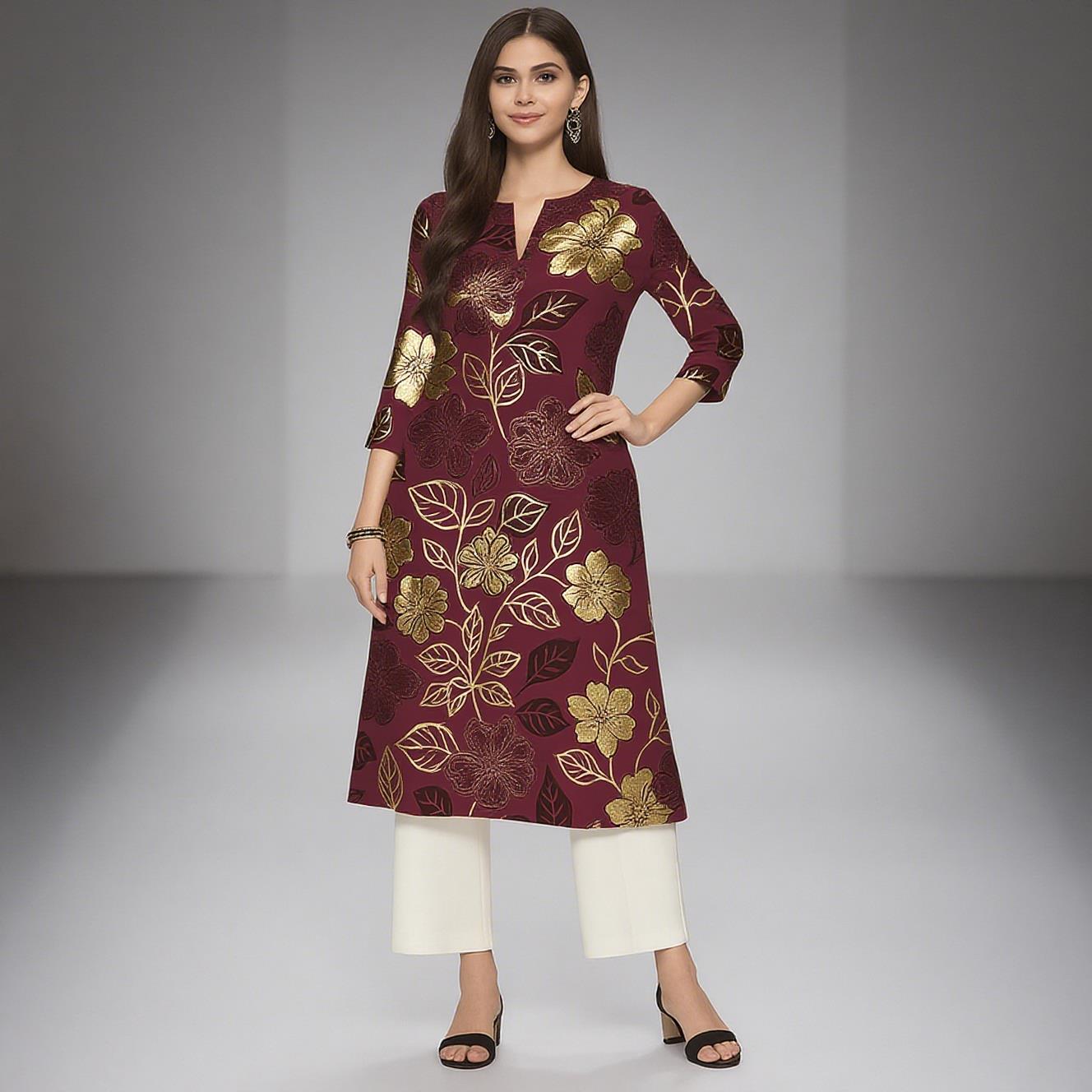Muslim Women's Kurt Casual Fas – Ethnic Fashion Kurtis recenzja i cena