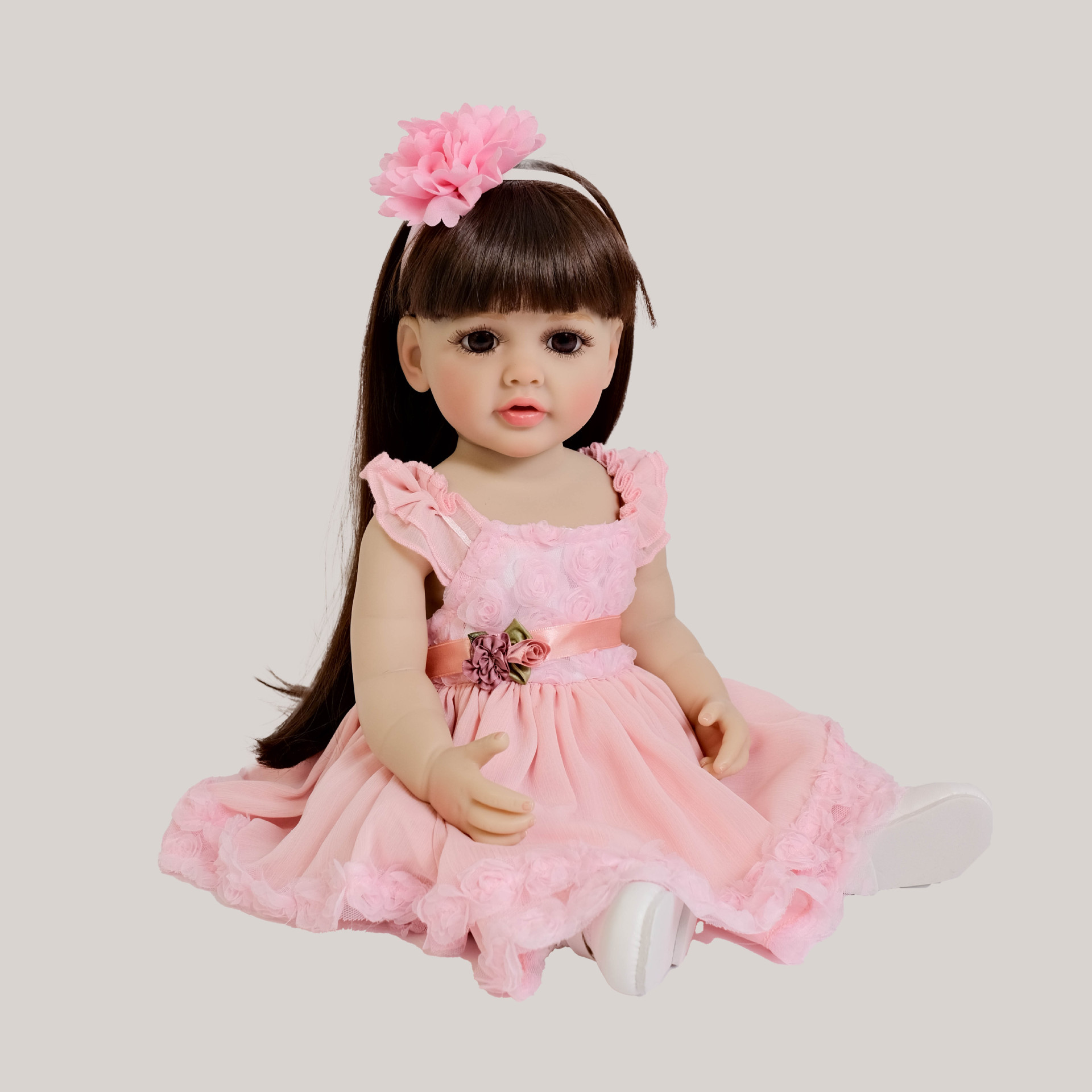 Cute 55 cm Long Hair Pink Girl – Kids Ethnic Fashion recenzja i cena