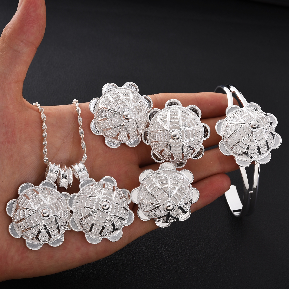 Africa Silver Color Jewelry Ac – Ethnic Fashion In Dubai recenzja i cena