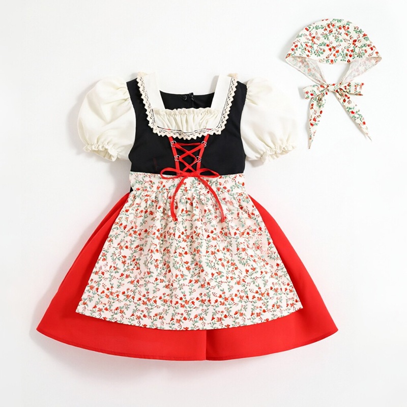 Children's Bavarian Farmhouse  – Ethnic Style Dresses recenzja i cena