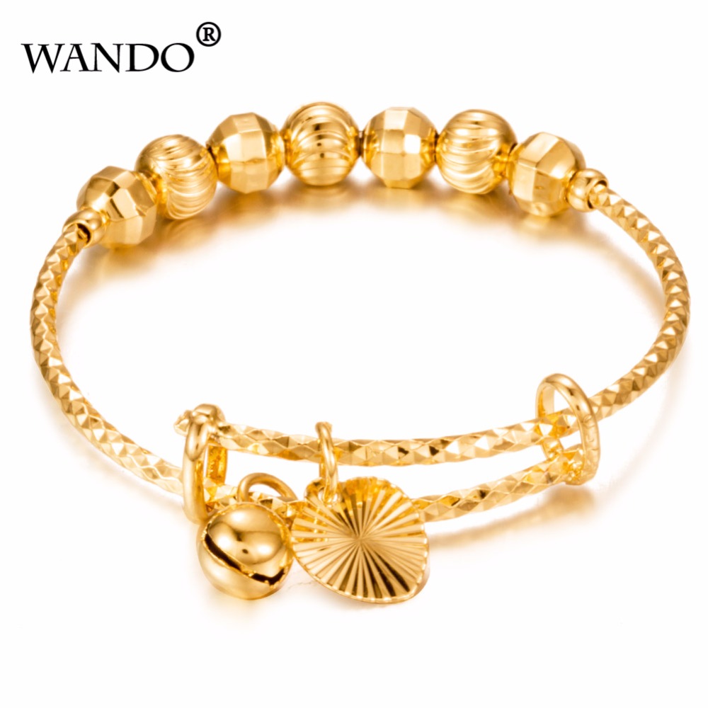 2pcs Dubai Gold Color Bangles  – Kids Ethnic Fashion recenzja i cena