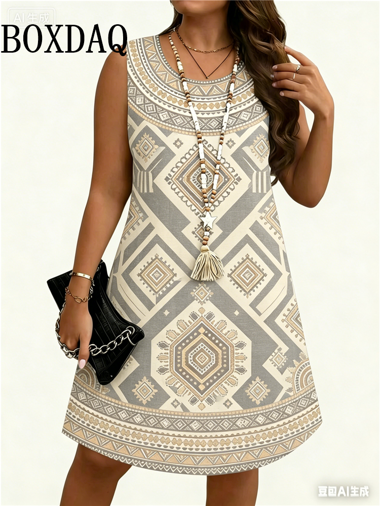 Ethnic Style Flowers 3D Print  – Ethnic Style Dresses recenzja i cena