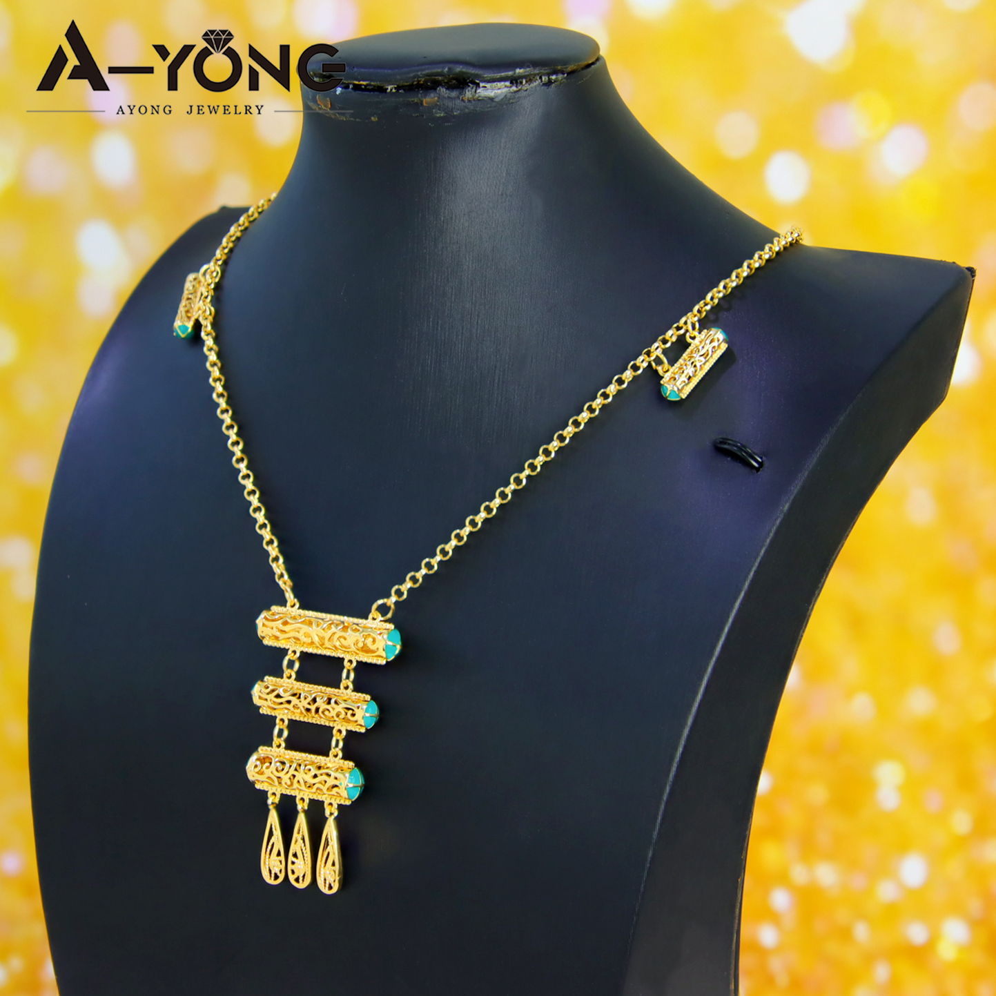 Ethiopia Gold Plated Bridal Je – Ethnic Fashion In Dubai recenzja i cena