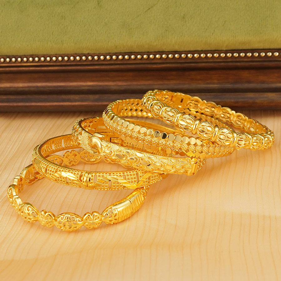 1Pcs Gold Tone Peacock Carved  – Ethnic Fashion In Dubai recenzja i cena