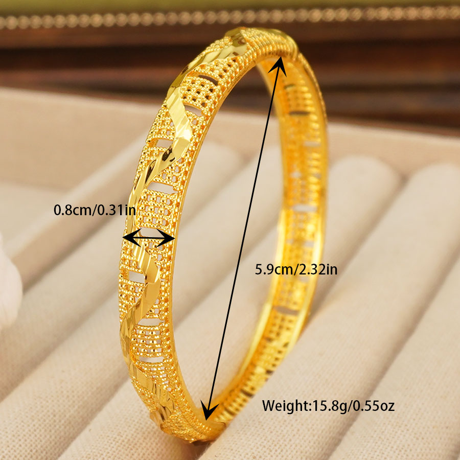 1Pcs Gold Tone Peacock Carved  – Ethnic Fashion In Dubai recenzja i cena