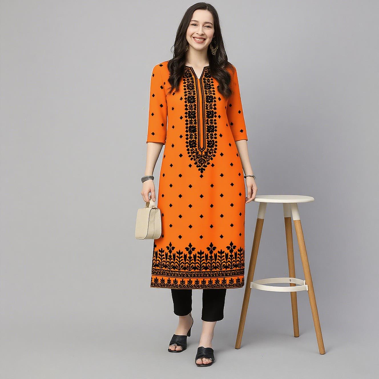 Muslim Kurt Flowers Women's Fa – Ethnic Fashion Kurtis recenzja i cena
