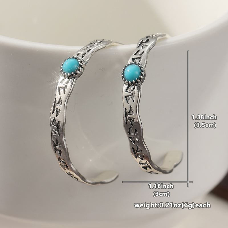 Ethnic Silver Color Blue Stone – Ethnic Fashion Wear recenzja i cena