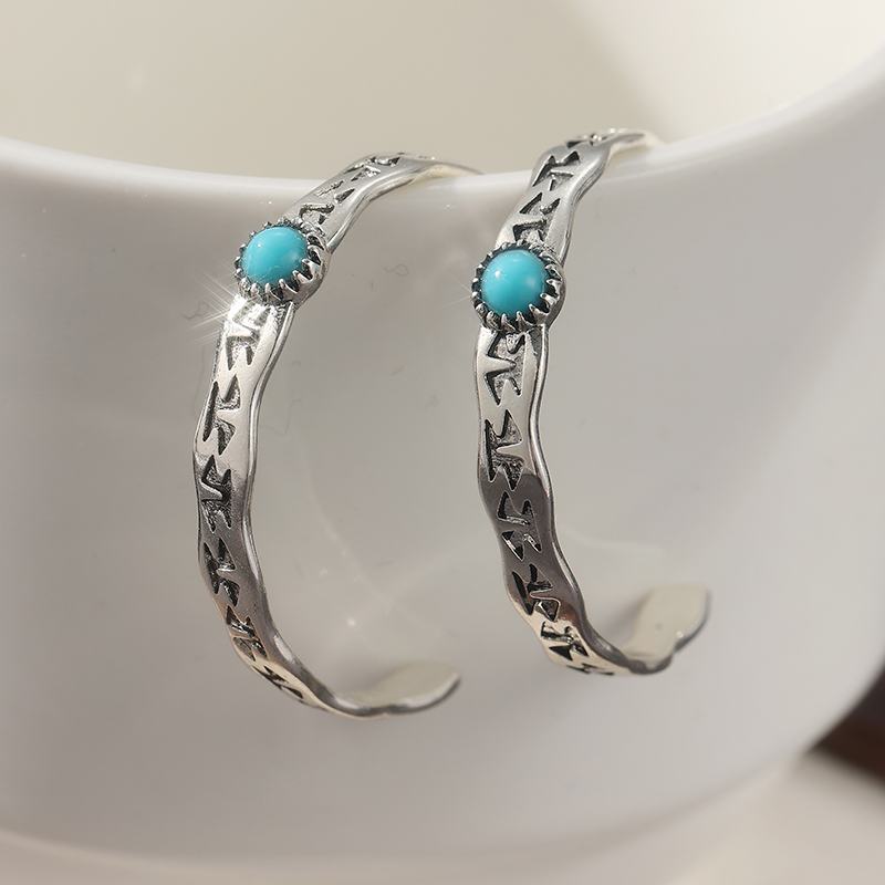 Ethnic Silver Color Blue Stone – Ethnic Fashion Wear recenzja i cena