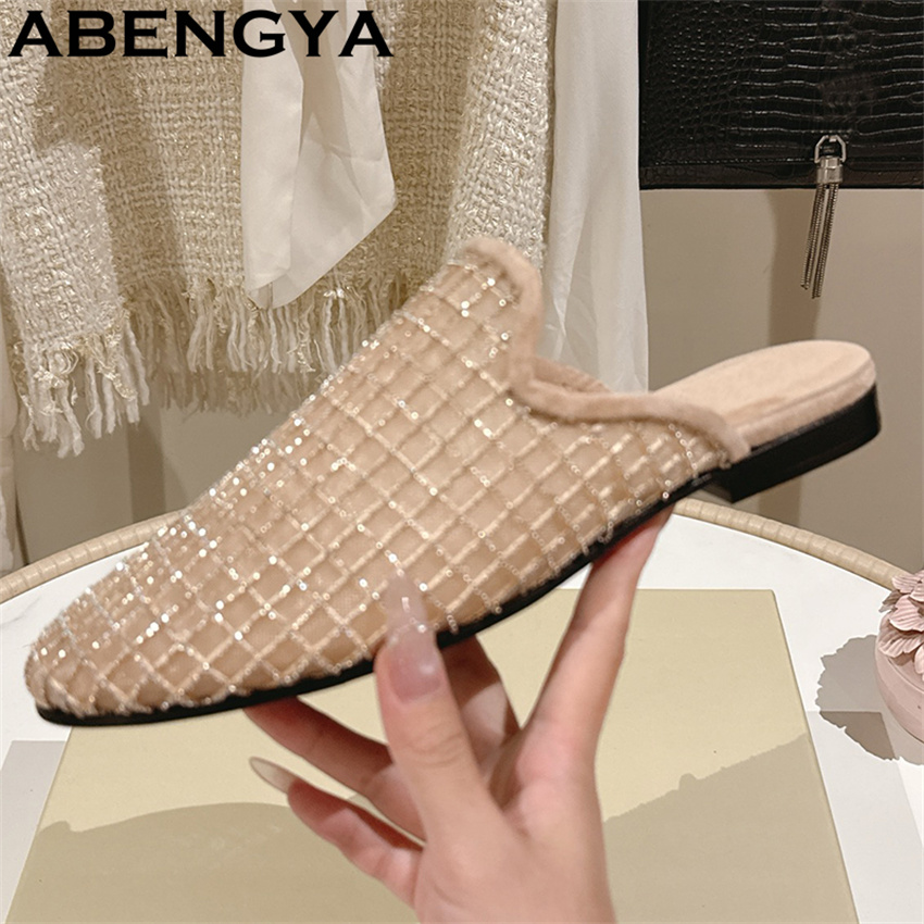 Shiny Lace Mesh Round Toe Flat – Ethnic Fashion Women recenzja i cena