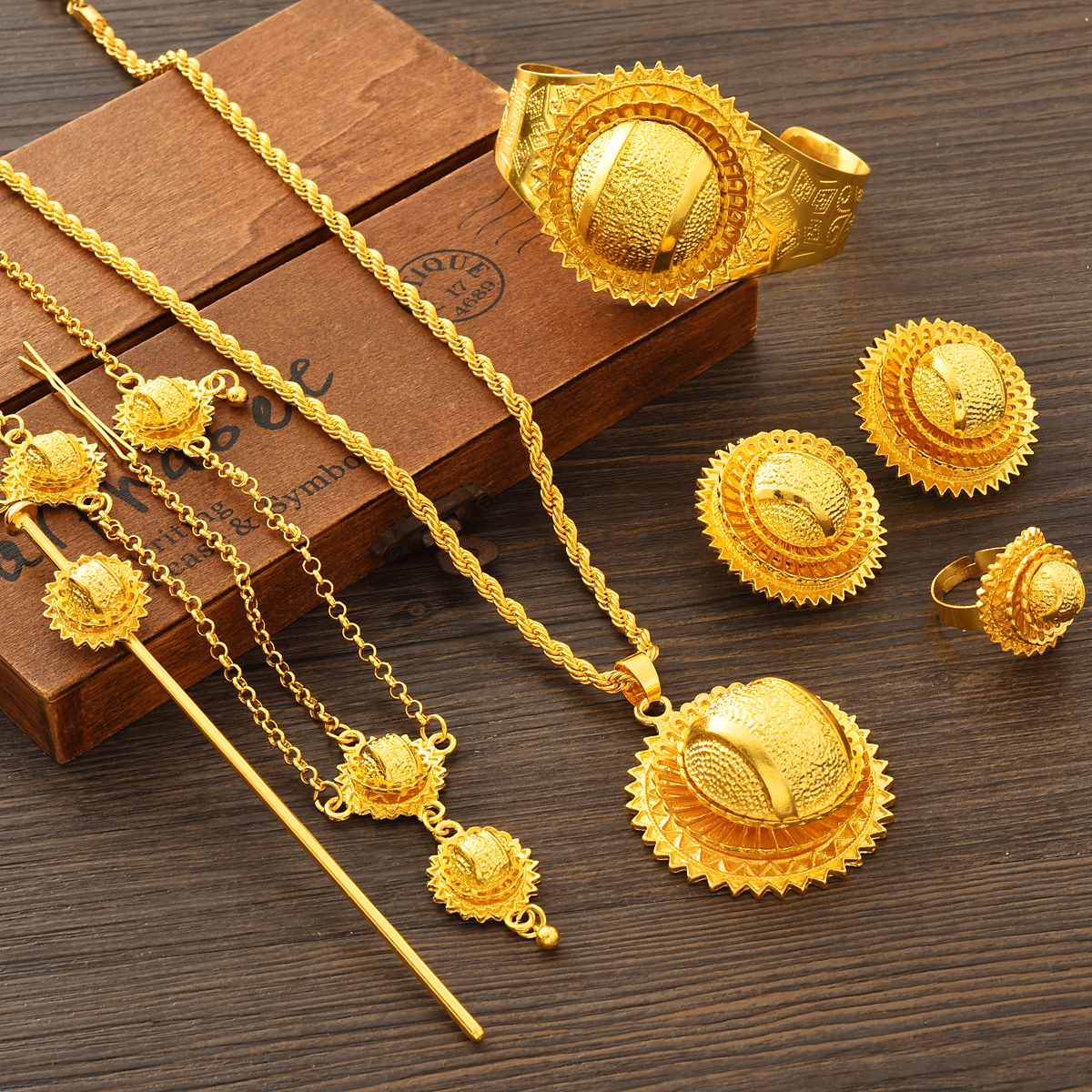 6pcs/set New Dubai 24K Gold Pl – Ethnic Fashion In Dubai recenzja i cena
