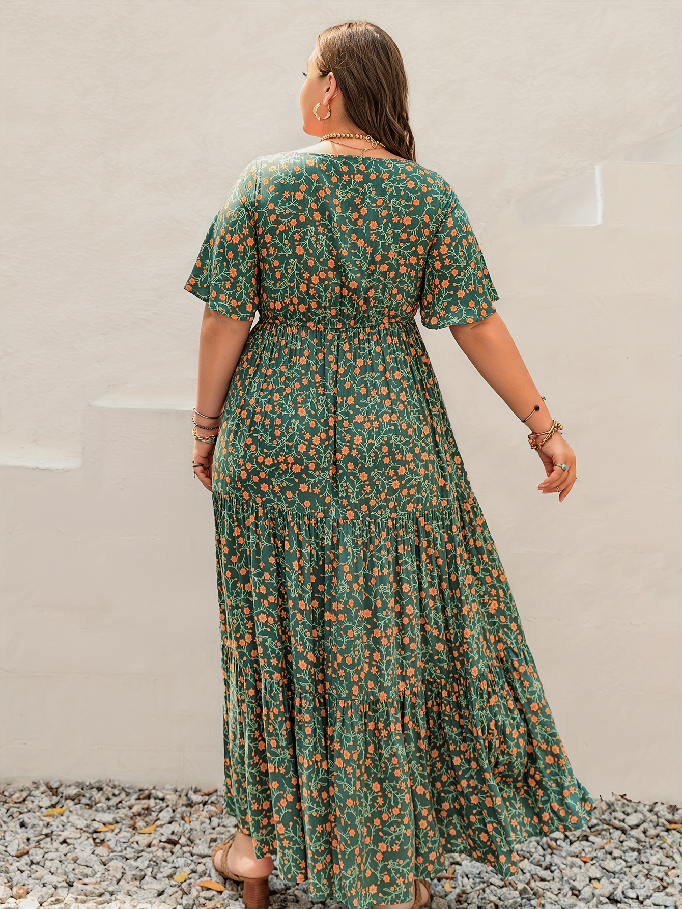 Plus Size Bohemian Long Dress  – Ethnic Style Dresses recenzja i cena