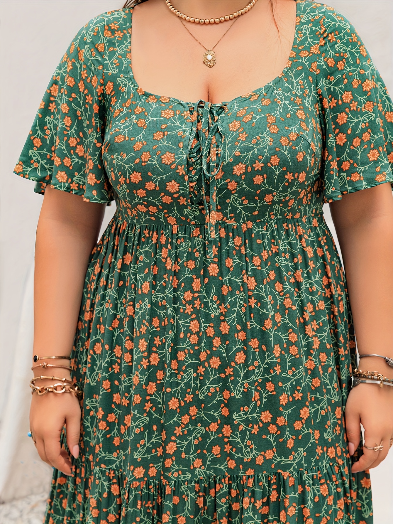 Plus Size Bohemian Long Dress  – Ethnic Style Dresses recenzja i cena