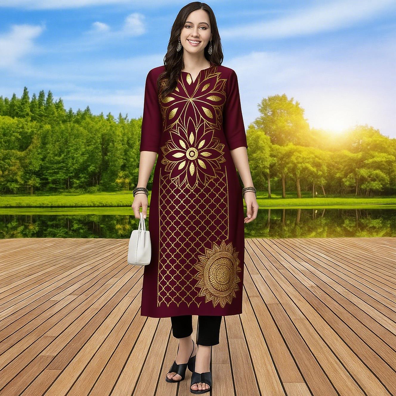 Muslim Kurtta Women's Fashiona – Ethnic Fashion Kurtis recenzja i cena