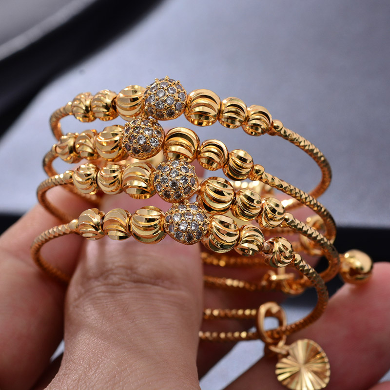 24K 4pcs Ethnic Bead Gold Colo – Ethnic Fashion In Dubai recenzja i cena