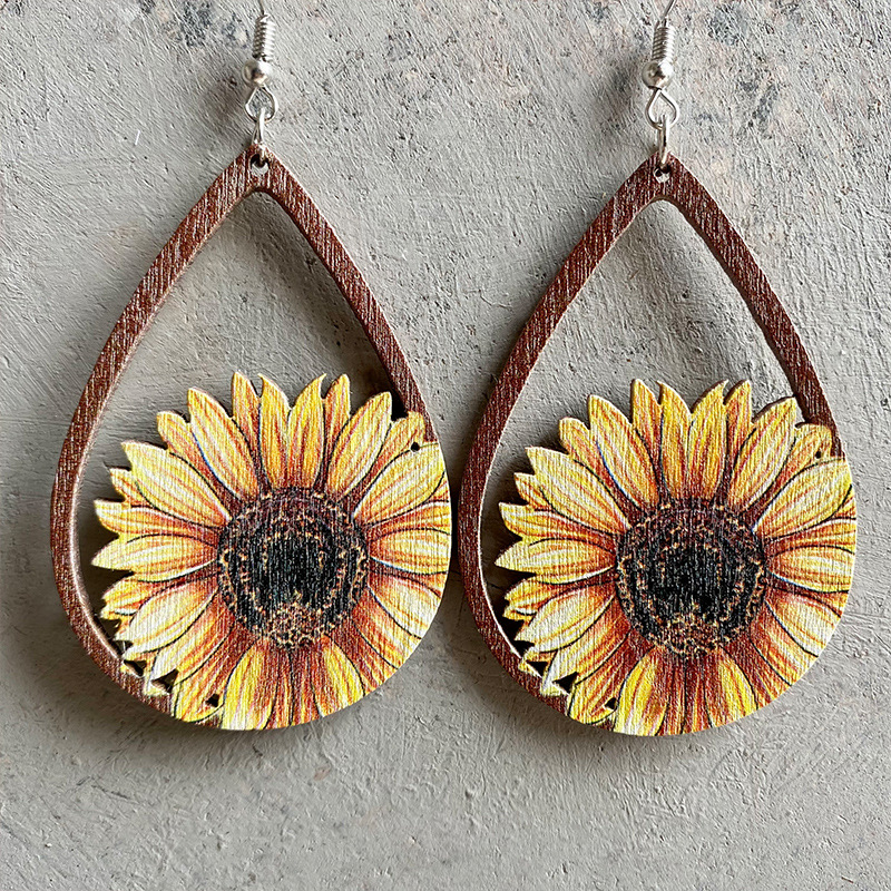Laser Cutout Wood Sunflower Ca – Ethnic Fashion Boutique recenzja i cena