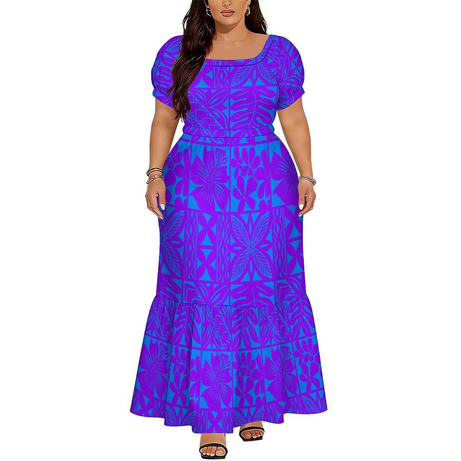 Hot-Selling Elegant V-Neck Lon – Ethnic Style Dresses recenzja i cena