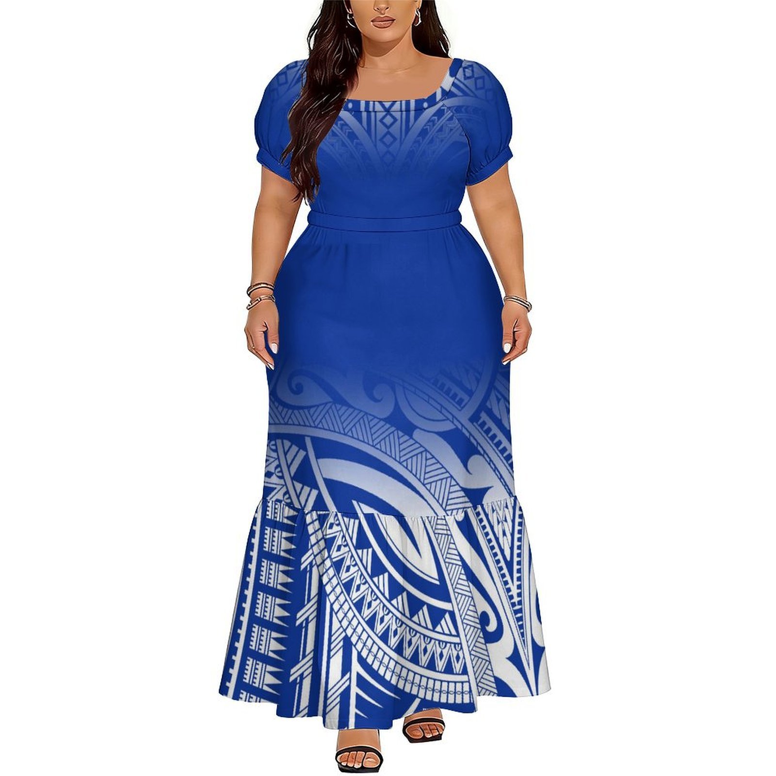 Hot-Selling Elegant V-Neck Lon – Ethnic Style Dresses recenzja i cena