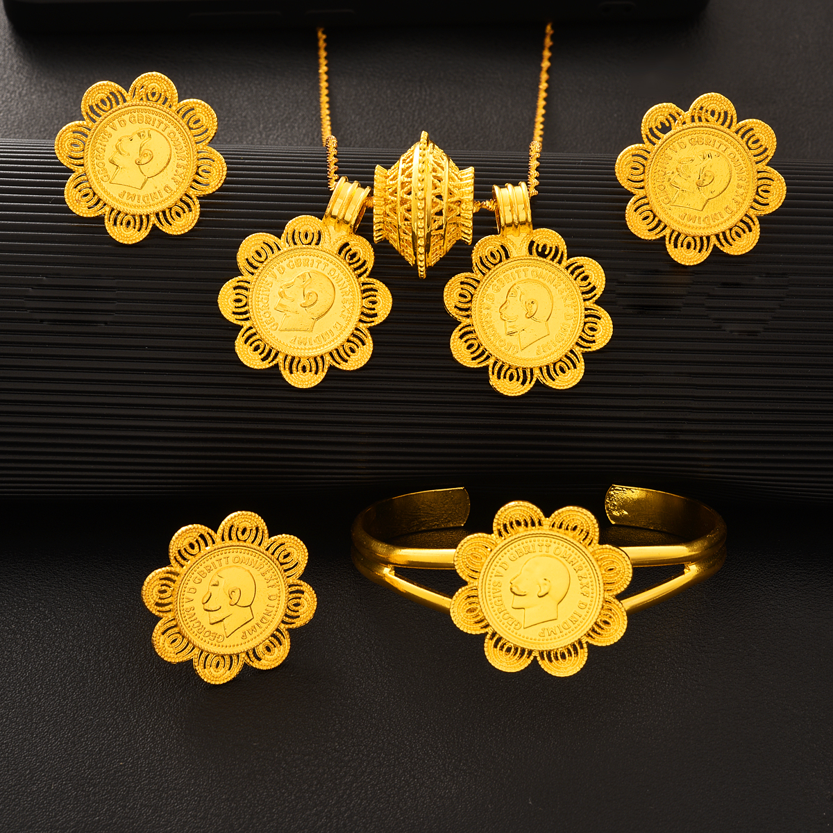 Dubai 24k Gold Plated Double P – Ethnic Fashion In Dubai recenzja i cena