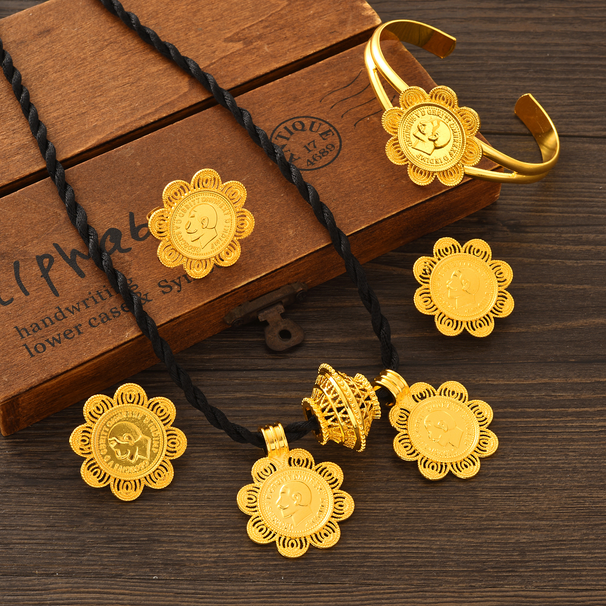 Dubai 24k Gold Plated Double P – Ethnic Fashion In Dubai recenzja i cena
