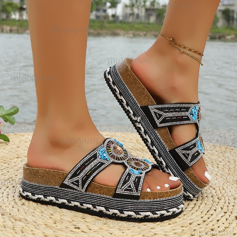 Bohemian Rhinestone Platform S – Ethnic Fashion Women recenzja i cena