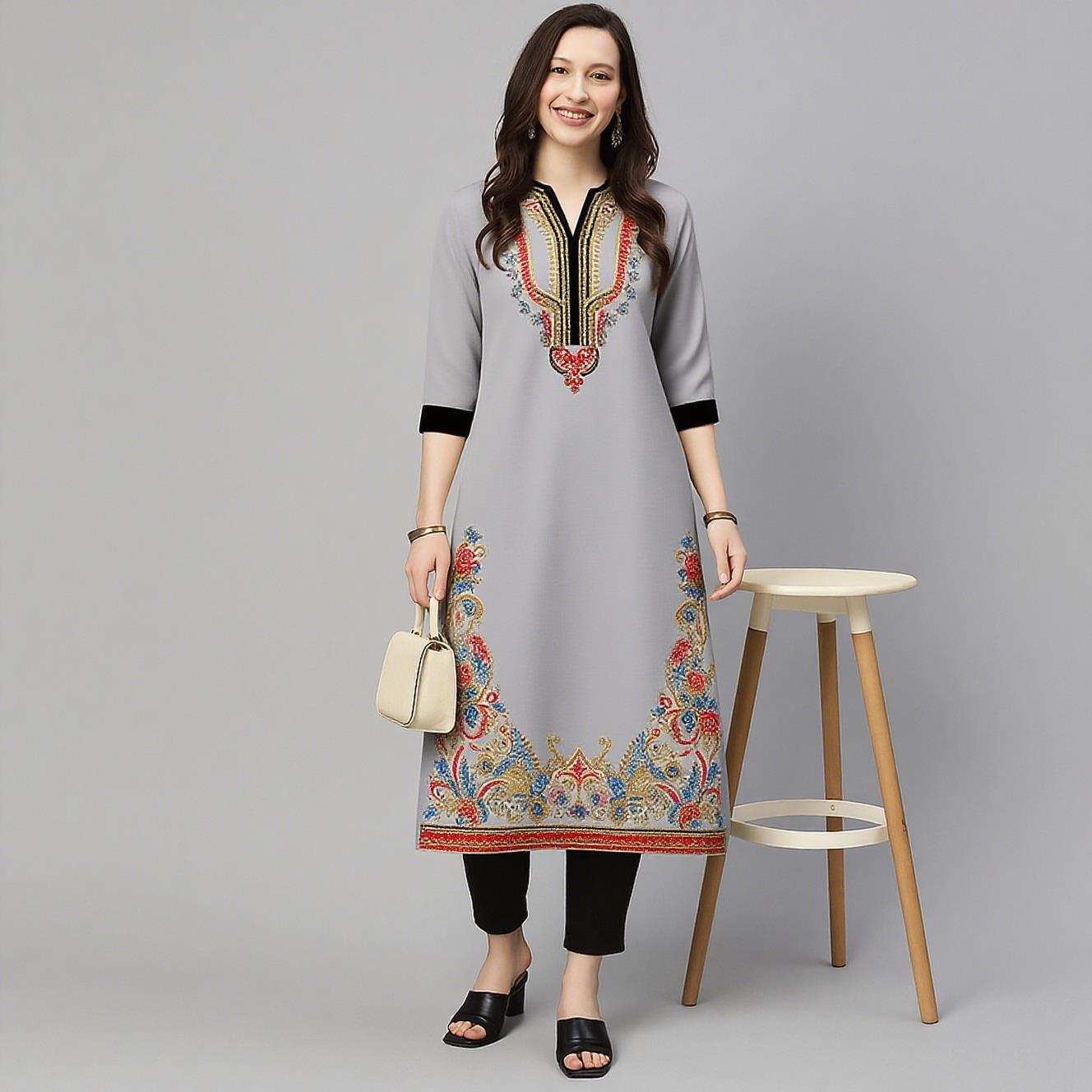 Muslim Kurt Women's Casual Fas – Ethnic Fashion Kurtis recenzja i cena