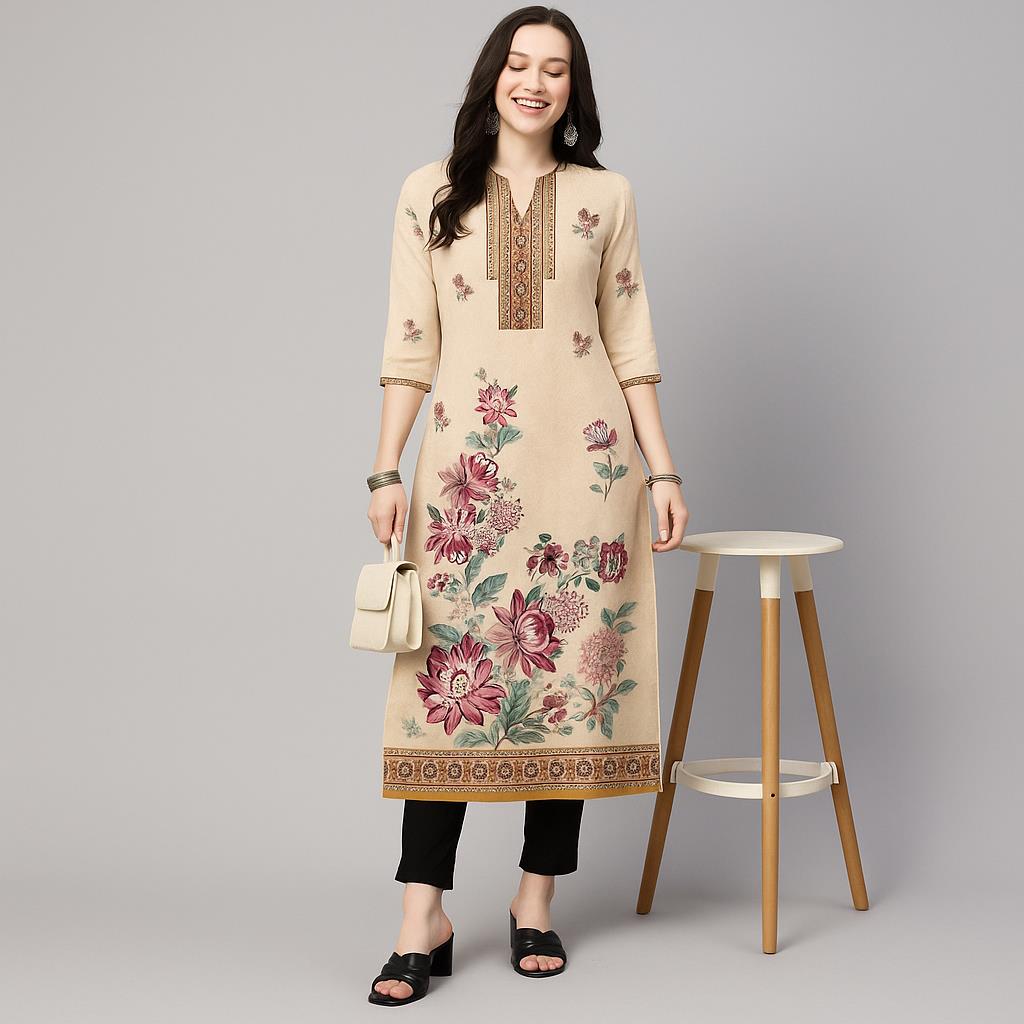Muslim Kurt Women's Casual Fas – Ethnic Fashion Kurtis recenzja i cena