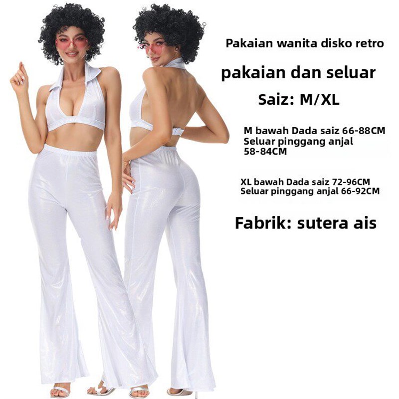 Disco Costume Halloween 70s Re – Fashion Show Ethnic Wear recenzja i cena