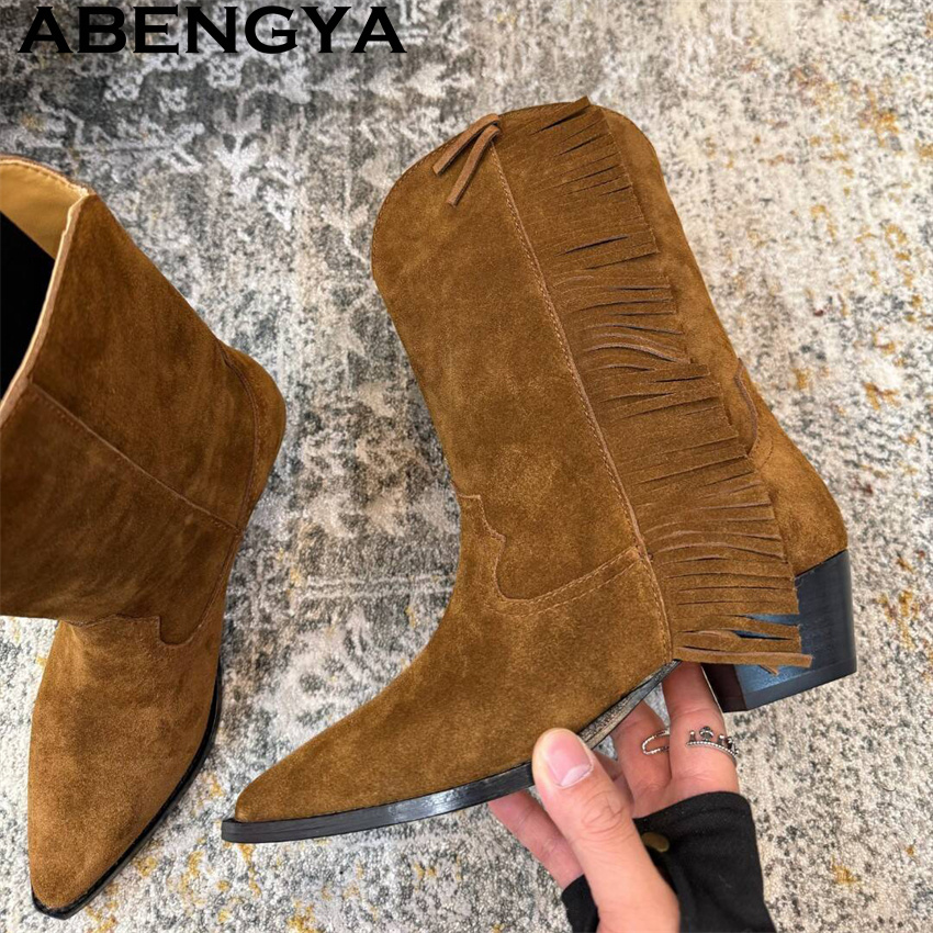New Suede Tassels Designer Ank – Ethnic Fashion Week recenzja i cena