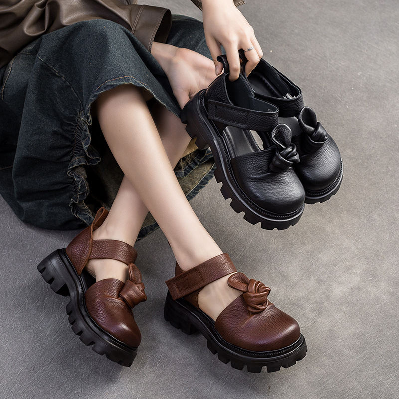 5cm Ethnic Knot Platform Wedge – Ethnic Fashion Women recenzja i cena