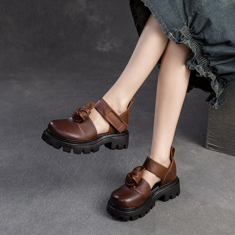 5cm Ethnic Knot Platform Wedge – Ethnic Fashion Women recenzja i cena