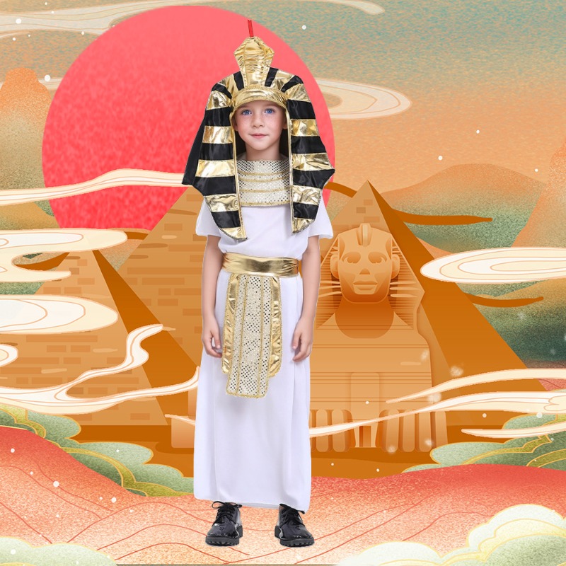 Kids Egyptian Pharaoh King Cos – Ethnic Gown recenzja i cena