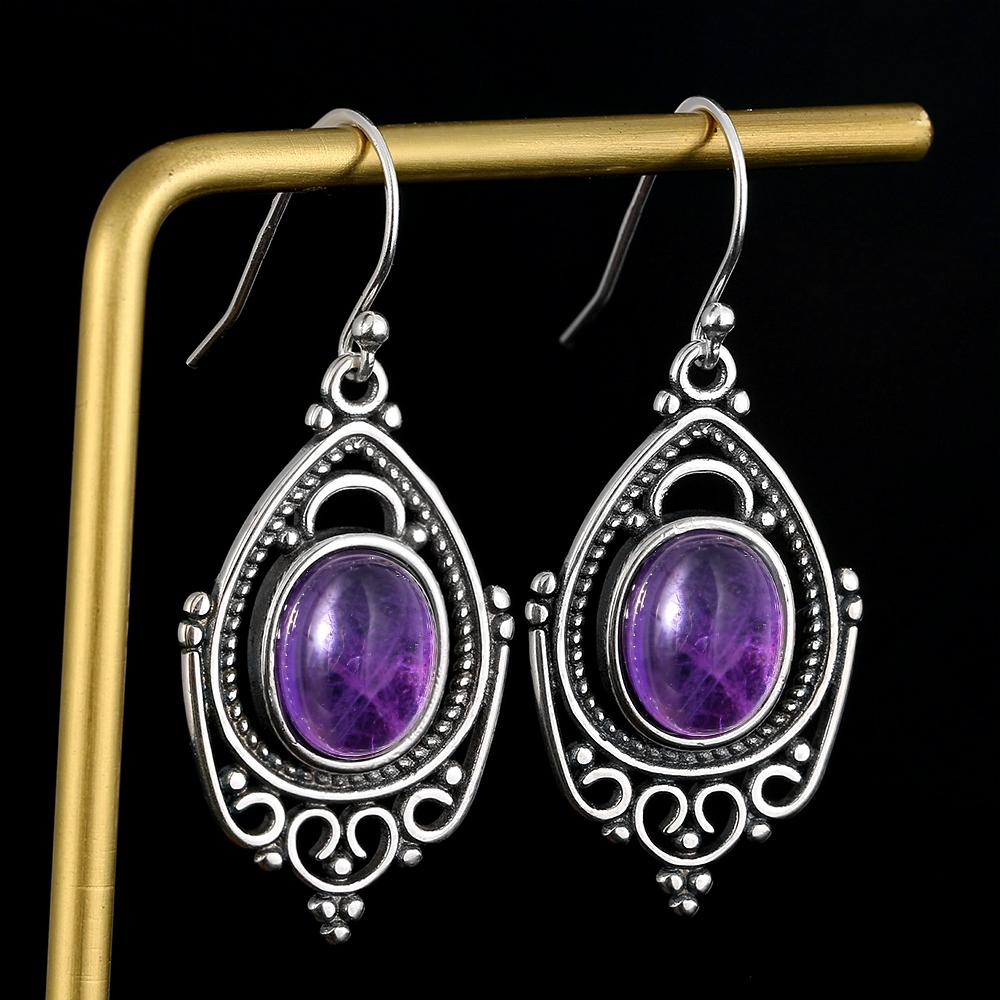 S925 Silver Earrings Jewelry 8 – Ethnic Fashion Boutique recenzja i cena