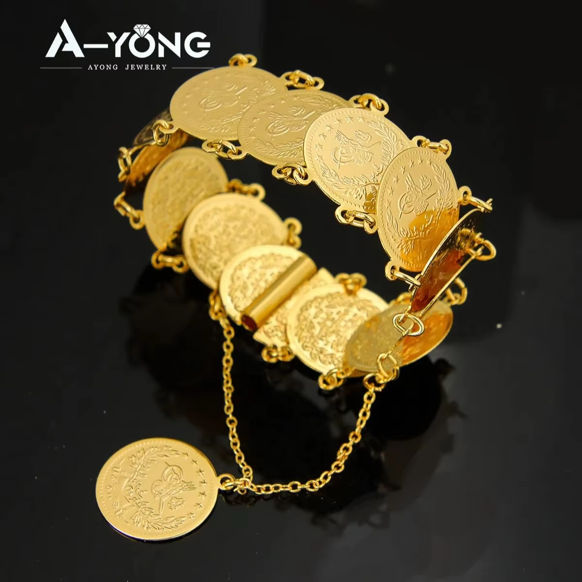 Turkish Coins Bracelet 21k Gol – Ethnic Fashion In Dubai recenzja i cena