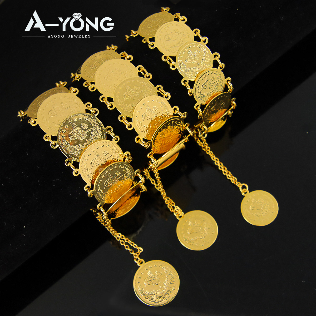 Turkish Coins Bracelet 21k Gol – Ethnic Fashion In Dubai recenzja i cena