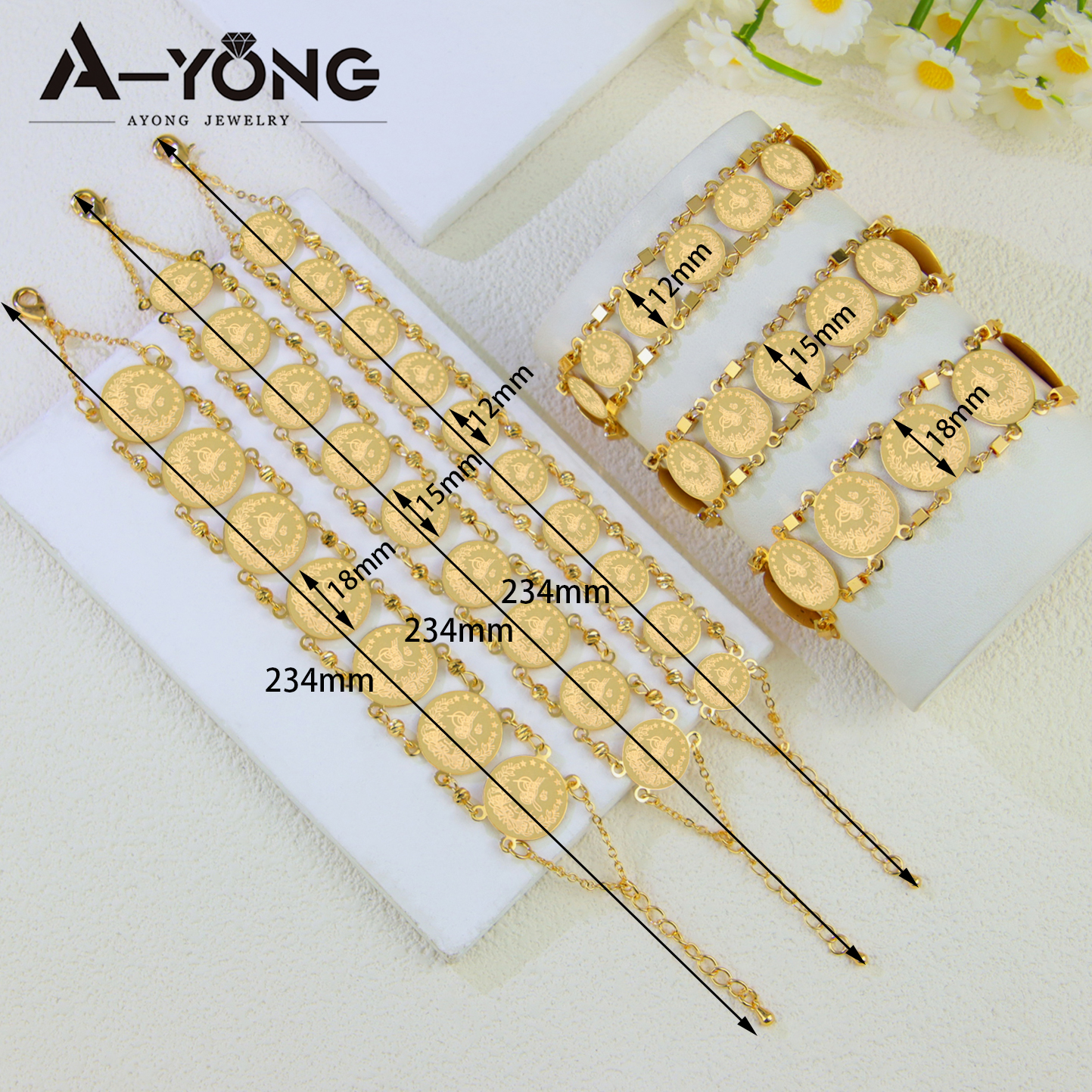Turkish Coins Bracelet 21k Gol – Ethnic Fashion In Dubai recenzja i cena