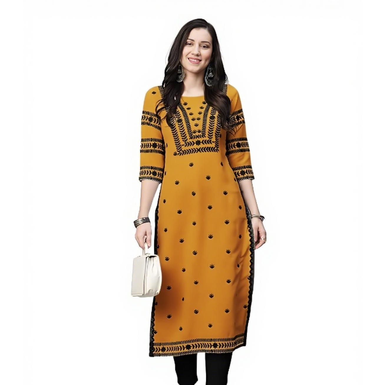Muslim Kurt Flowers Women's Fa – Ethnic Fashion Kurtis recenzja i cena