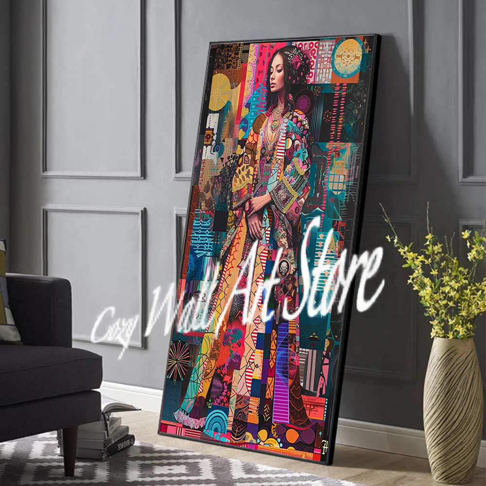 Vintage Colorful Collage Bohem – Ethnic Style Dresses recenzja i cena