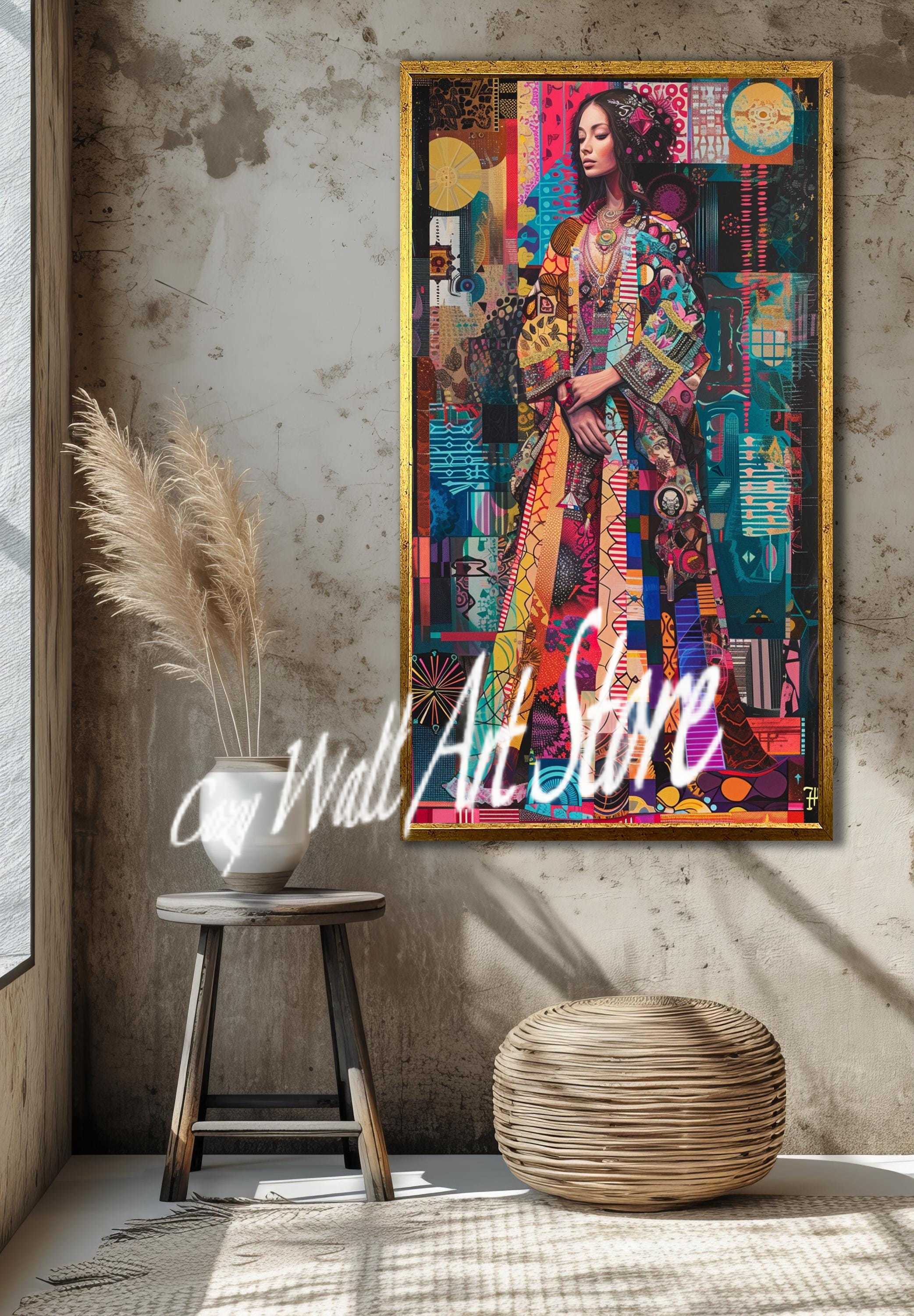 Vintage Colorful Collage Bohem – Ethnic Style Dresses recenzja i cena