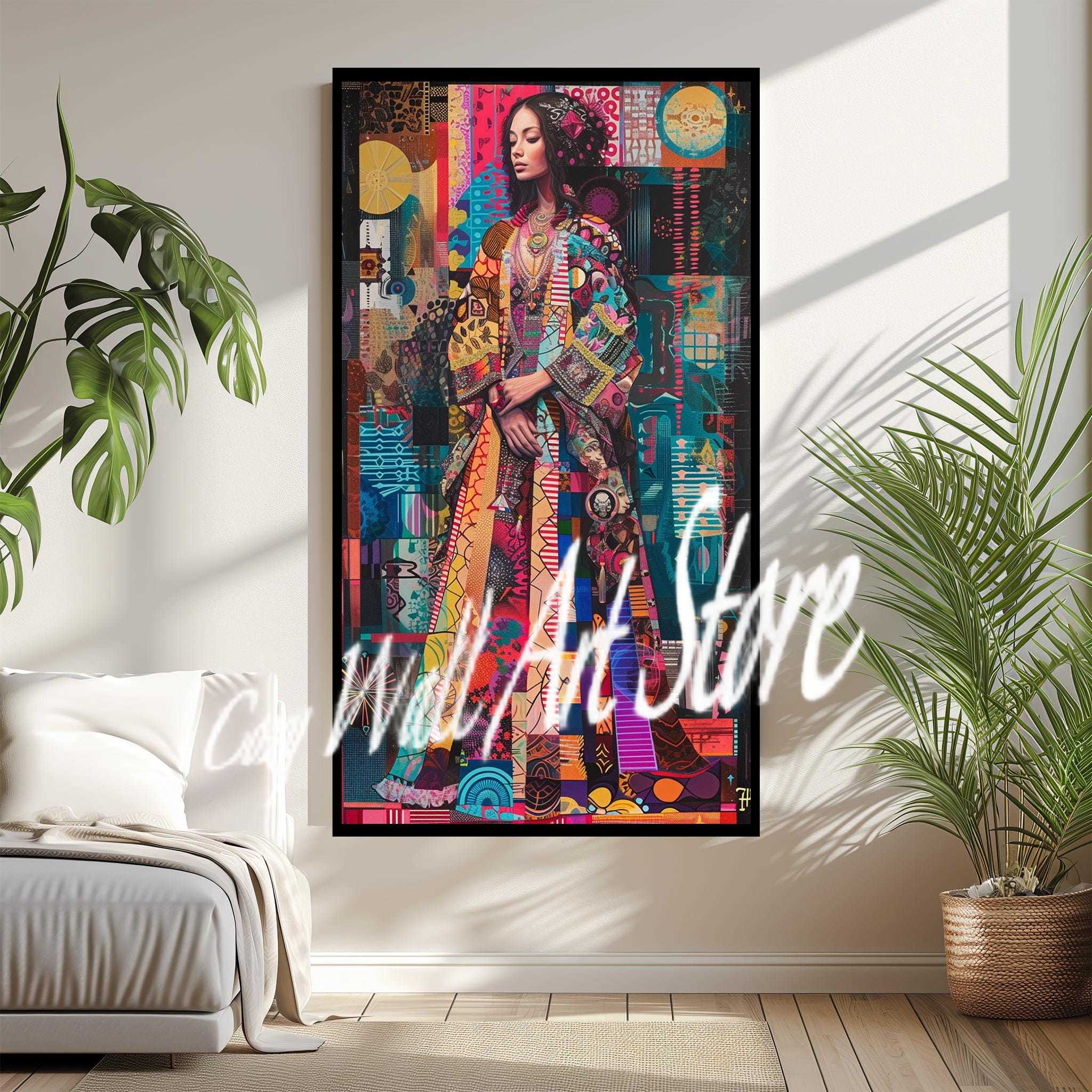 Vintage Colorful Collage Bohem – Ethnic Style Dresses recenzja i cena