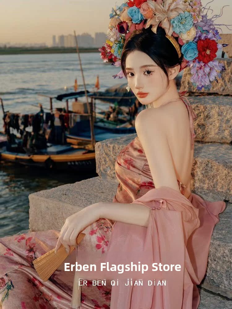 Xinpu Women's Floral Hairpin T – Ethnic Style Dresses recenzja i cena