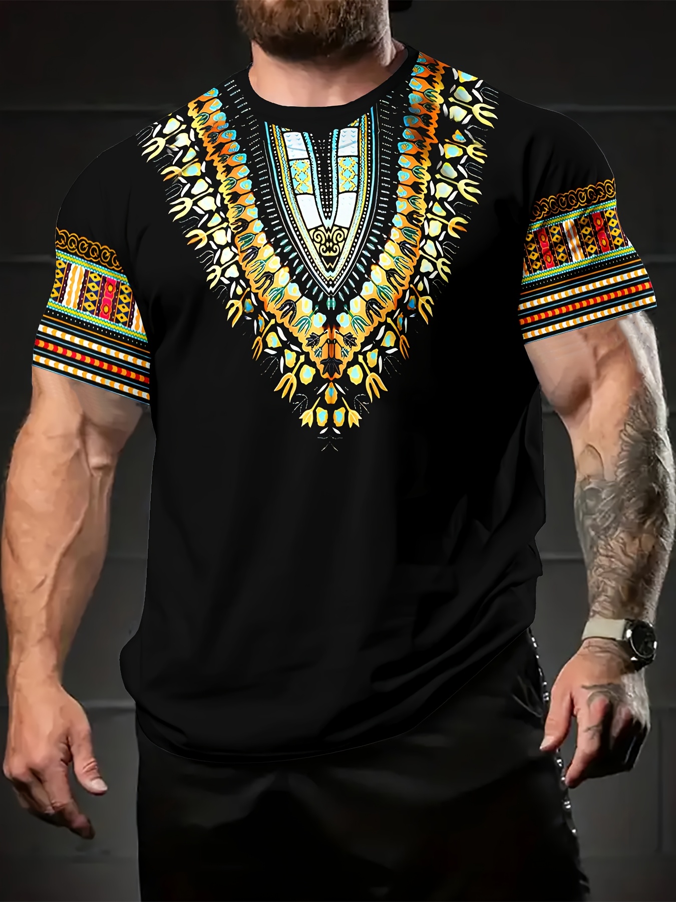 Summer Retro Ethnic Pattern T- – Ethnic Fashion Boutique recenzja i cena