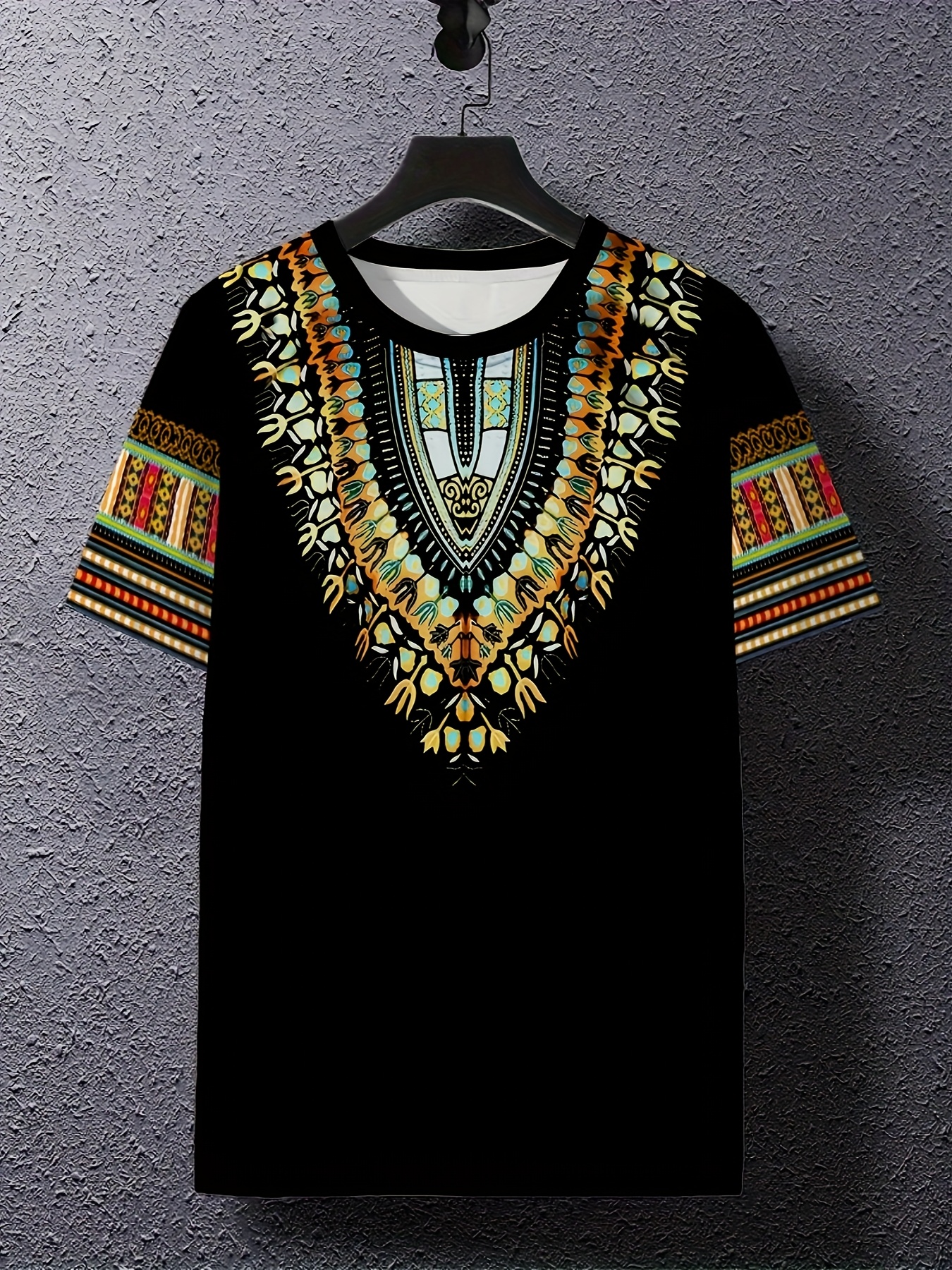 Summer Retro Ethnic Pattern T- – Ethnic Fashion Boutique recenzja i cena