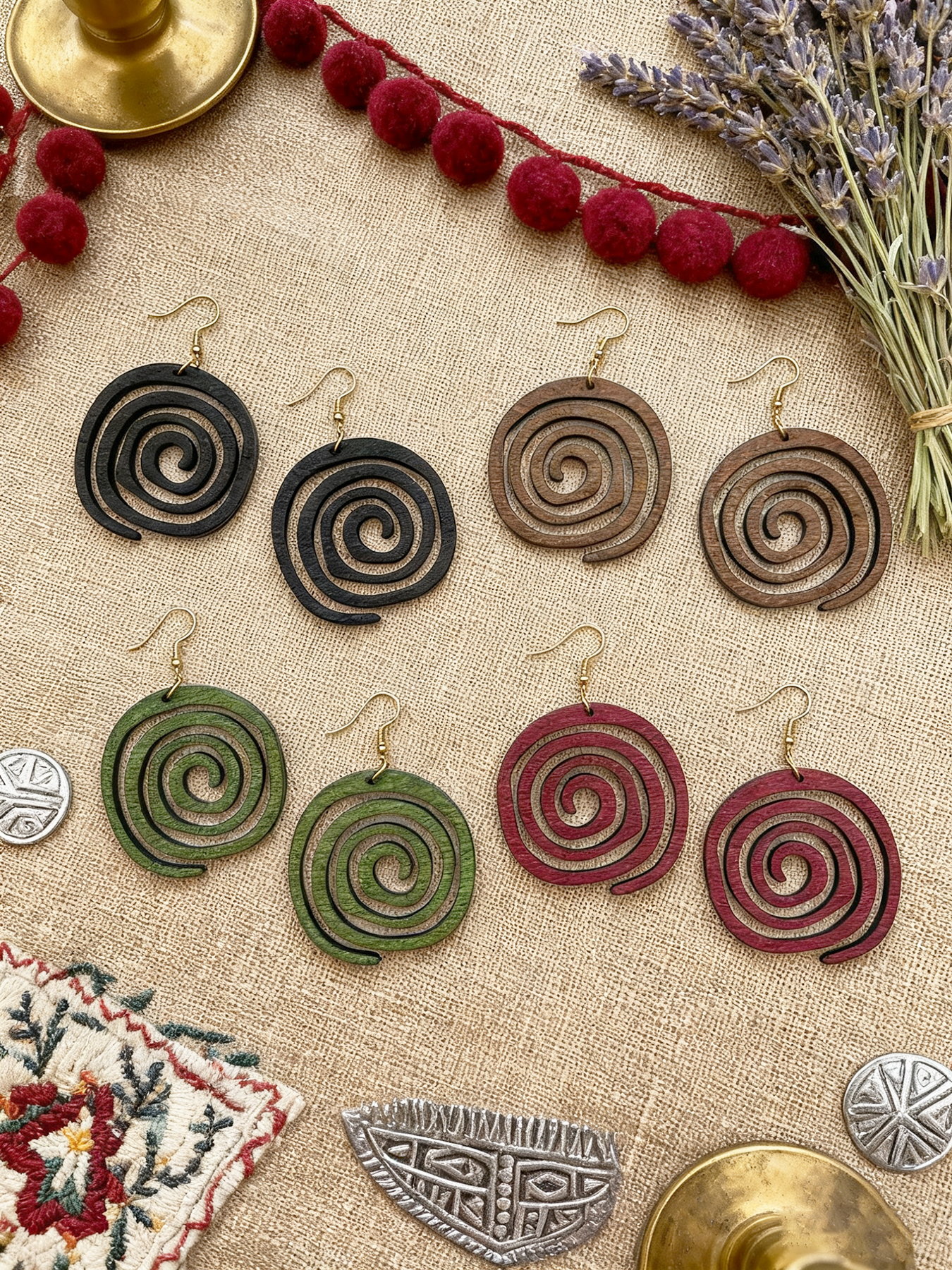 4 Pairs/Set of Vintage-Style W – Ethnic Fashion Wear recenzja i cena