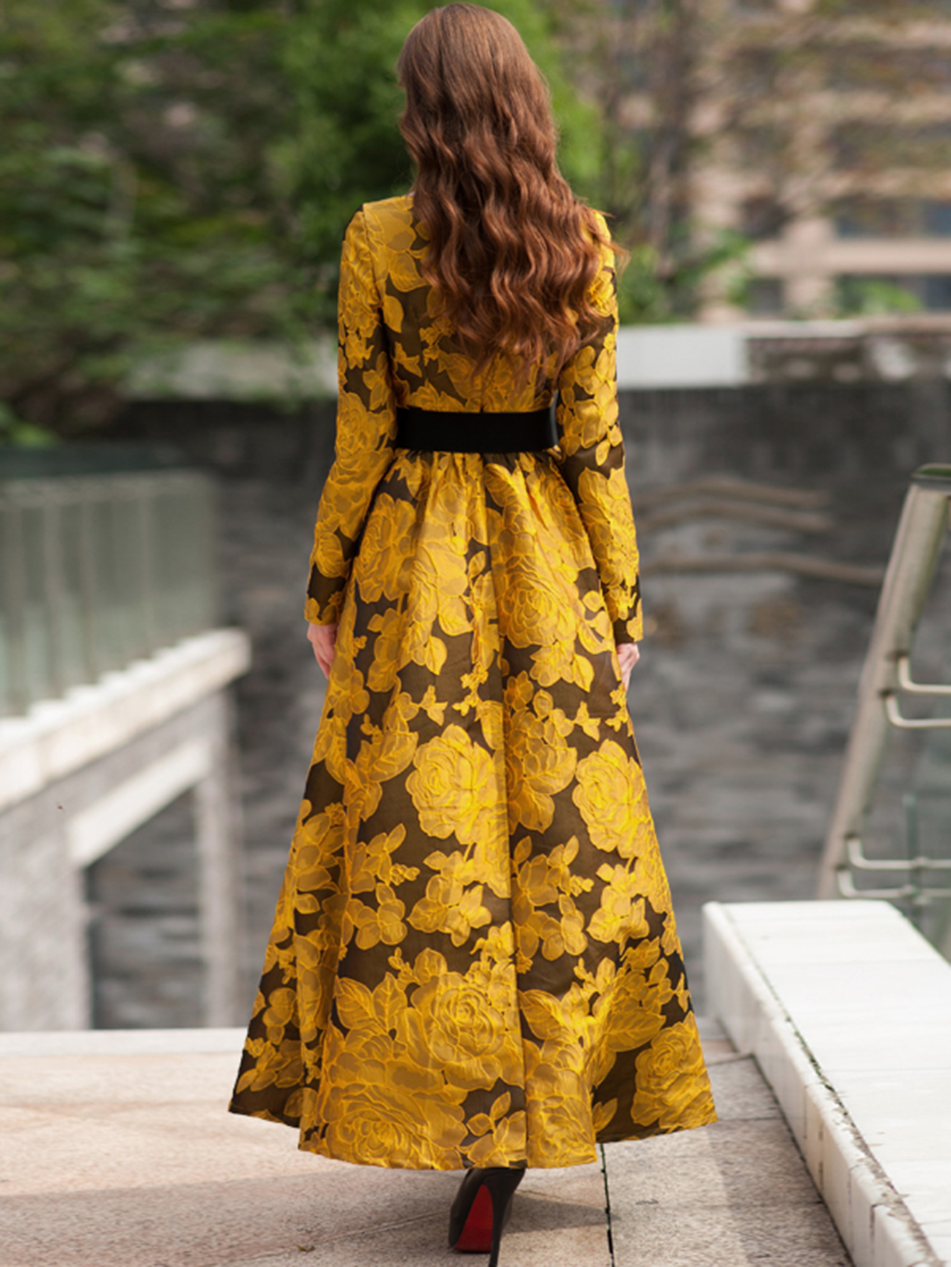 Elegant Women Floral Long Maxi – Ethnic Style Dresses recenzja i cena