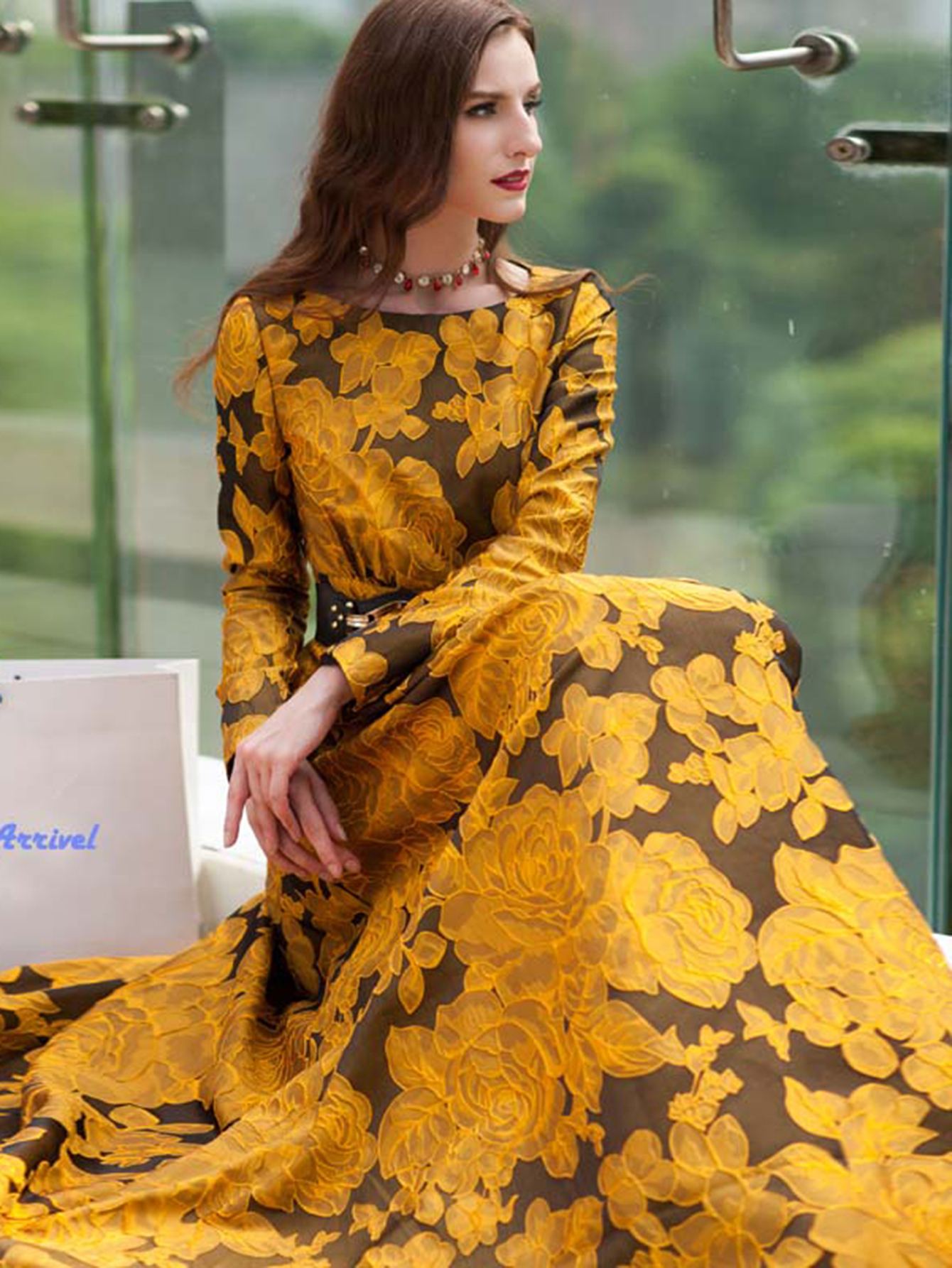 Elegant Women Floral Long Maxi – Ethnic Style Dresses recenzja i cena